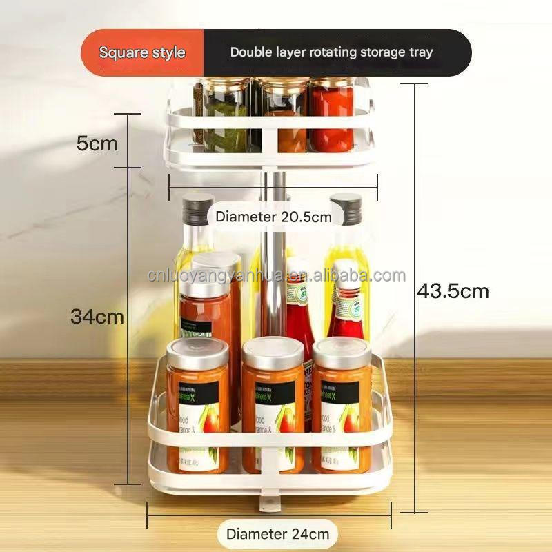 White-Double layer Square Shape