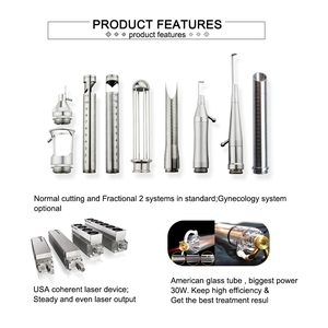 Ce y tế được phê duyệt xách tay CO2 fractional máy laser công suất cao 30W-60W RF kim loại da đổi mới - Product Image 4