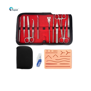 Kit de instrumentos de sutura quirúrgica, juego de Anatomía de sutura de silicona de 11 piezas, módulo de práctica de múltiples heridas para maniquíes de entrenamiento de práctica - Product Image 5
