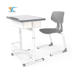 Meubles d'école primaire et secondaire en plastique colorés et confortables, ensemble de bureau et de chaise pour enfants, pour la salle de classe, la chambre à coucher, l'étude <span class=keywords><strong>des</strong></span> enfants - Product Image 5