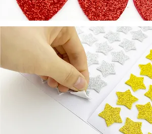 Cartoon 3d Kids Butterflies Self Adhesive Glitter Eva Pre Cut Shapes Eva Foam Butterfly Sticker Sheet