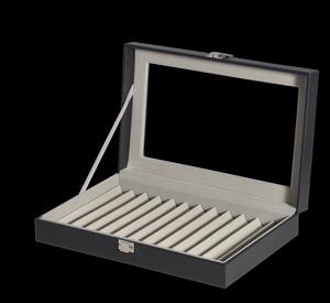 नई 36 स्लॉट काले चमड़े कलम 2 होंठ छड़ी के साथ भंडारण प्रदर्शन बॉक्स प्रकरण आयोजक दराज - Product Image 6