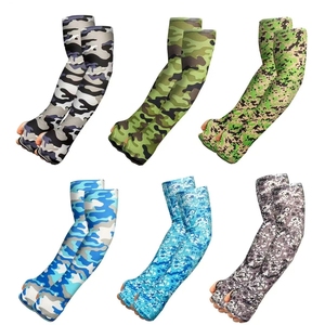 Tinh Khiết Tùy Chỉnh Cánh Tay Tay Áo UV Bảo Vệ Đàn Hồi Kem Chống Nắng Nén Ngón Tay Cái Lỗ Màu Đen Trắng <span class=keywords><strong>Camo</strong></span> Cánh Tay Tay Áo Với Ngón Tay Cái Lỗ - Product Image 3