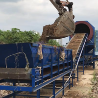 Machine de recyclage des déchets de construction et de démolition, concasseur de blocs de béton, équipement de traitement de tri des déchets