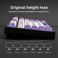 XVX Cat's Eye Max Crescent-Shaped Matte Translucent Personalized PC Frosted Texture Magnetic-Switch Keyboard Keycaps Key Puller