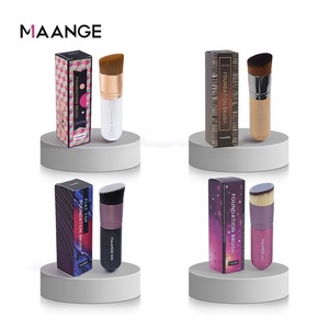 MAANGE simple professionnel noir délicat dames outil cosmétique cheveux synthétiques pinceaux <span class=keywords><strong>de</strong></span> <span class=keywords><strong>fond</strong></span> <span class=keywords><strong>de</strong></span> <span class=keywords><strong>teint</strong></span> biseautés pinceaux <span class=keywords><strong>de</strong></span> maquillage - Product Image 4