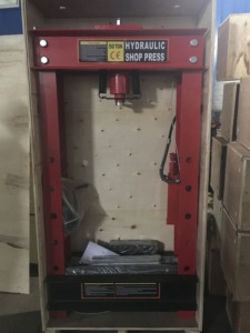 <span class=keywords><strong>Prensa</strong></span> Hidráulica de Taller de <span class=keywords><strong>50</strong></span> <span class=keywords><strong>Toneladas</strong></span> con Bomba Doble, Manivela y Manómetro - Product Image 5