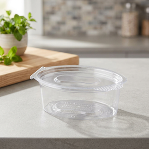 กล่องเก็บอาหารพลาสติก PETG ทรงกลม Mucit Home พร้อมฝาปิดแบบ Snap Top และโลโก้ที่กำหนดเองได้ - Product Image 3