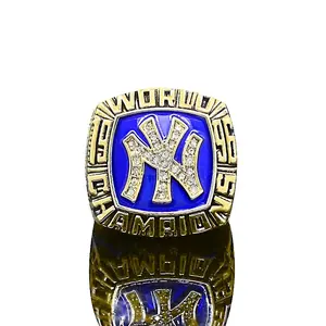 1996 Mlb Yankees Honkbal Kampioenschap Gouden Ring Klassiek Retro Heren Legering Sieraden Cadeau Voor De Gelegenheid