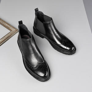 Zapatos de Hombre de Cuero Genuino de Primera Capa con Borde Abierto y Detalles de Perlas, Estilo Británico de Tres Secciones, Formales de Negocios, Personalizados y Nuevos - Product Image 6