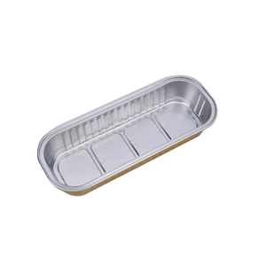 Boîte en aluminium et feuille d'aluminium pour friteuse à air chaud, pour griller le fromage au durian - Boîte rectangulaire pour four - Boîte en aluminium <span class=keywords><strong>alimentaire</strong></span> réutilisable - Product Image 3