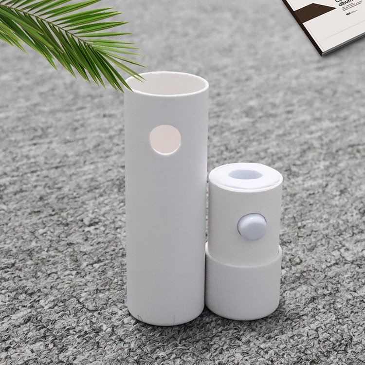 Child Resistant Safety Lock Round Tube Packaging Box For Disposable Vaporizer 510 Vape Cartridge