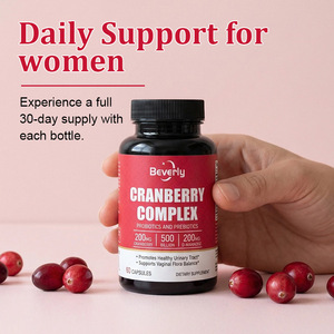 Beverly Compléments Probiotiques pour la Santé Vaginale et Urinaire Féminine Adulte, Ménopause, 50 Milliards, Canneberge, Vitamines D-Vaginales, Capsules - Product Image 2