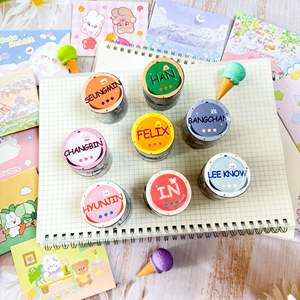 สติ๊กเกอร์เคป็อปเคป๊อบสำหรับเด็ก, สติ๊กเกอร์ตกแต่งเทป kpop Felix Bin changmin bangchan i.n leeknow Han hyunjin สติ๊กเกอร์ - Product Image 5