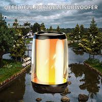 Subwoofer multimédia 1,5 pouces rechargeable sans fil pour enceinte portable LED RGB pour home cinéma et utilisation en extérieur