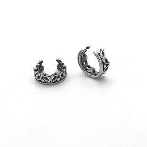 Pendiente de Oreja para Hombre, Acero Inoxidable 316L, Resistente al Agua y al Deslustre, Diseño de Corona Real, Clip para Cartílago, Estilo Gótico Vikingo, Regalo Único - Product Image 4