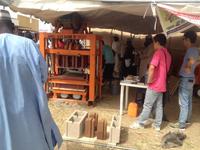 Machine à fabriquer des blocs de béton SHUNYA QTJ4-40 pour petites entreprises, moteur à économie d'énergie, fonctionnement manuel