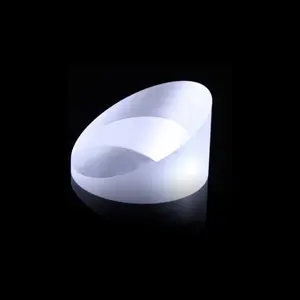 Prisma de cuña de cristal de cuarzo infrarrojo de zafiro de cristal óptico de alta calidad personalizado de fábrica