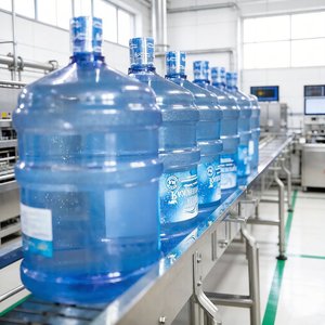 <span class=keywords><strong>Machine</strong></span> de lavage, remplissage et bouchage entièrement automatique pour bouteilles d'eau potable de 5 gallons (20L) - Prix - Product Image 1