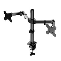 Bras de moniteur robuste pour écrans de 10 à 32 pouces, support de moniteur d'ordinateur réglable jusqu'à 10 kg, bras de moniteur à ressort à gaz unique