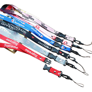 Custom Medal Ribbon Neck ID Card Holder Promotional Price Woven Lanyard Mobile Phone Woven Lanyard Customized Design