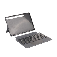 Funda con Teclado Inalámbrico Inteligente, Delgado y Ligero, para Samsung Galaxy Tab S7 S8 S9 S10 Ultra, con Panel Táctil de PU, Producto Nuevo