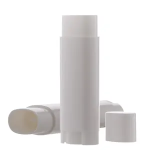 Stick Container hình bầu dục Lip Balm Ống bán buôn với logo rỗng Ống Son môi mỹ phẩm Chapstick bao bì