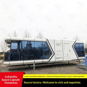 Maison conteneur en aluminium, habitation mobile, maison ensoleillée, villa de luxe en structure acier pour rue commerciale, B&B - Product Image 1