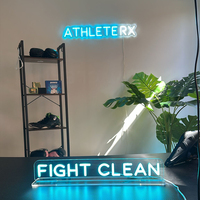 Dropshipping neón personalizado letrero de neón logotipo Led luz letra acrílico Rgb para tienda de negocios salón tienda