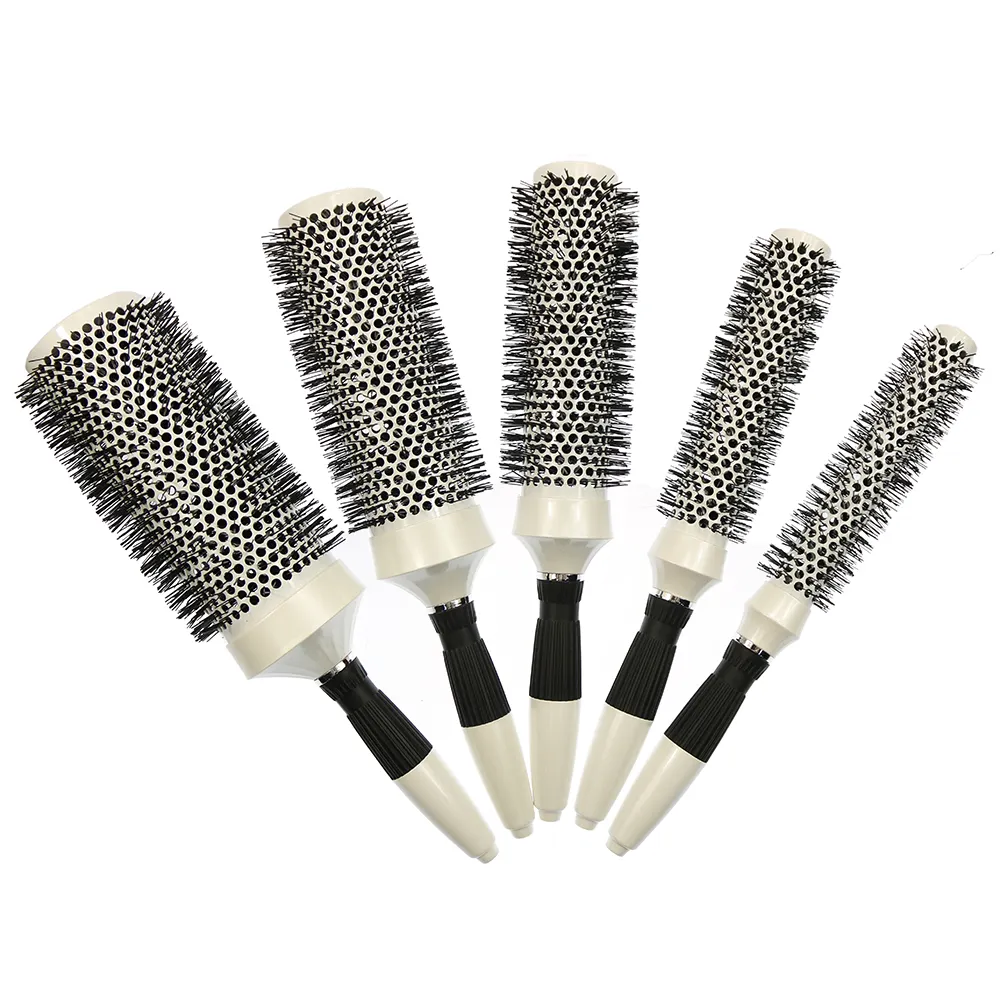 Professional Round Long 160 mm Ceramic Barrel Ionic Curling Hair Brush Styling Hair Brush