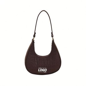Custom <b>Small</b> Crescent Shoulder Bag | Stylish Underarm <b>Purse</b> for Everyday Use - Product Image 1