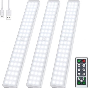 60led with Remote Control <b>Wireless</b> Motion Sensor Night <b>Light</b> USB Recharging Strip Under Cabinet <b>Light</b> - Product Image 1