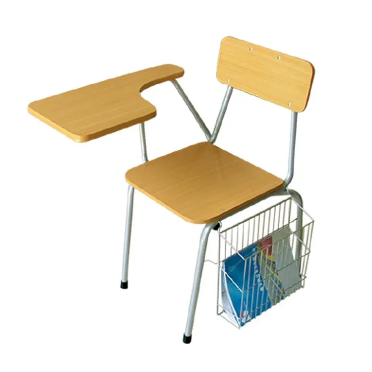 Hot sale Simple Durable school training folding chair with writing table