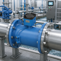 Medidor de Flujo de Agua Yheng, Sistema de Medición de Temperatura de Agua, Medidor de Flujo de Agua Ultrasónico Inteligente DN200 con RS485