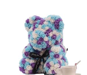 Orsi rosa di colore misto con confezione regalo in 70cm 40cm 30cm 25cm orsacchiotti di fiori di colore misto accettano il design personalizzato del logo - Product Image 2