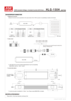 Alimentation LED Mean Well HLG-150H-20A 150W 20V à tension et courant constants, étanche IP65