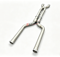 Tuyau d'échappement intermédiaire personnalisé en usine pour BMW M5 F10 F15 M6 F06 F12 F13 F90 S63 4.4T Voiture de course en acier inoxydable 304