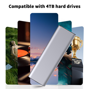 USB-C 10Gbps Công cụ-miễn phí <span class=keywords><strong>M2</strong></span> trường hợp đối với NVMe SSD nhôm bao vây B + M Key tương thích 2230 2242 2260 2280-sata giao diện loại HDD - Product Image 4