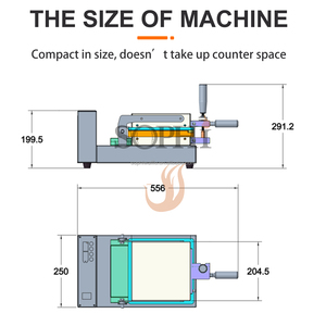 Macchina Commerciale per Gusci di Crostata 220V 1250W, Mini Pressa per Gusci di Crostata <span class=keywords><strong>con</strong></span> Certificazione CE - Product Image 3