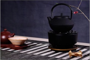 Théière en fonte de 300ml avec filtre en acier inoxydable/HOBNAIL CAST IRON Kettle Jug <span class=keywords><strong>Theiere</strong></span> Fonte - Product Image 4