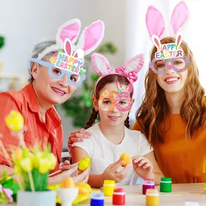 6件有趣的复活节派对装饰品玻璃纸3d儿童眼镜套装