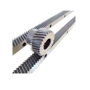 Juego de engranajes de piñón y cremallera helicoidal y recta C45 de acero forjado de alta precisión OEM - Product Image 2