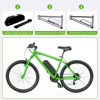 Batterie de vélo électrique au lithium 36V 15Ah avec BMS intégré, pack de batteries rechargeables 18650 pour vélo électrique 500W OEM