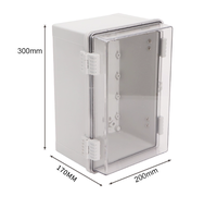 Protection IP66 boîte de jonction de Distribution étanche extérieure charnière en aluminium Base de contrôle d'entreprise étanche à la pluie boîte en plastique ABS
