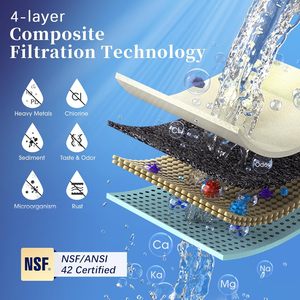 Système de filtration d'<span class=keywords><strong>eau</strong></span> portable de haute qualité en acier inoxydable chinois avec charbon actif, monté sur <span class=keywords><strong>robinet</strong></span>, pour usage domestique - Product Image 6