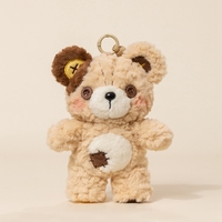Ours en peluche marron super doux avec boutons personnalisés ODM du fabricant, jouet en peluche pour enfants, anti-stress
