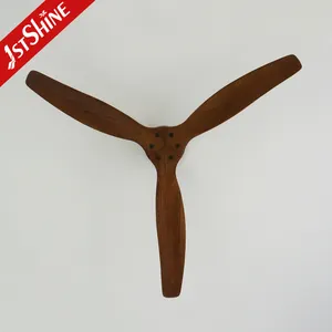 1stshine Ceiling Fan Solid Wood Blades 5 Speeds Dc Ceiling Fan With Remote Control