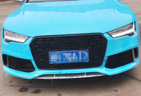 Pour 2016-2018 A7 S7 Facelift RS7 Style Brillant Noir Grille Avant En Nid D'abeille Nouvel État En Matériau ABS