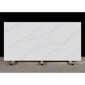 Премиальная белая кварцевая плита Calacatta Statuario Long Vine из искусственного камня, большая плита для кухонных и сантехнических столешниц, цельная поверхность - Product Image 2