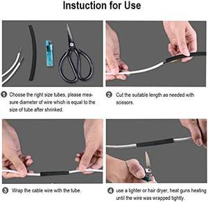 Jiaen fabrika özel PVC isı Shrink boru tek duvar esnek kaymaz yalıtım kılıfı özel LOGO renkli seçenekleri - Product Image 5
